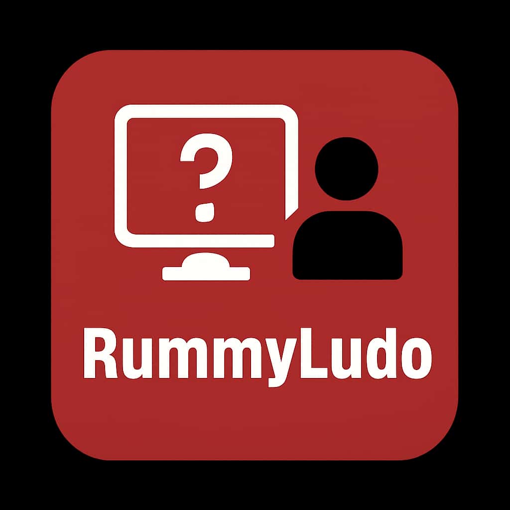 An icon symbolizing guidance for accessing RummyLudo online.