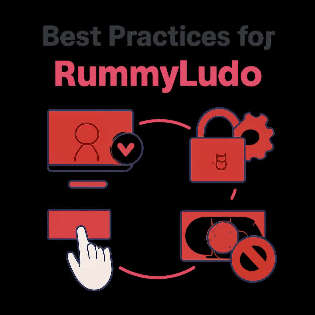 Illustration detailing best practices for RummyLudo users.
