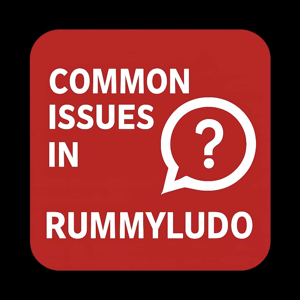 Icon representing common issues in the RummyLudo platform.