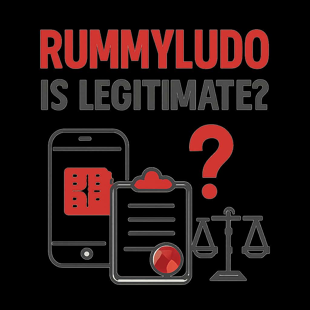 Illustration detailing the factors influencing RummyLudo's legitimacy.