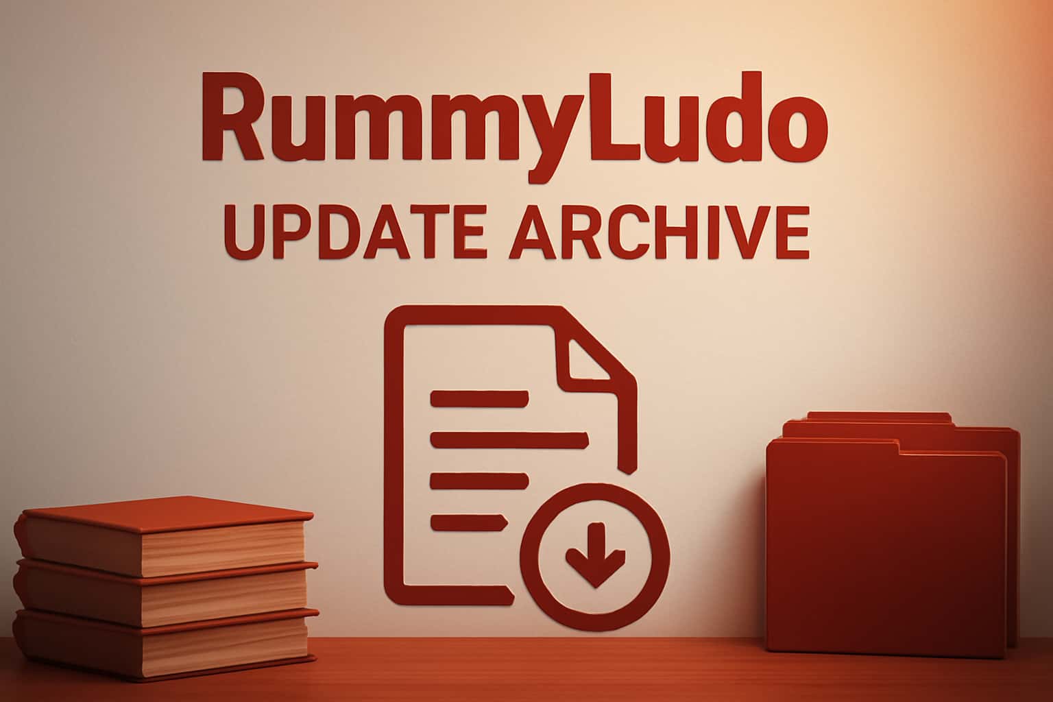 A neutral informational scene depicting RummyLudo Update Archive.