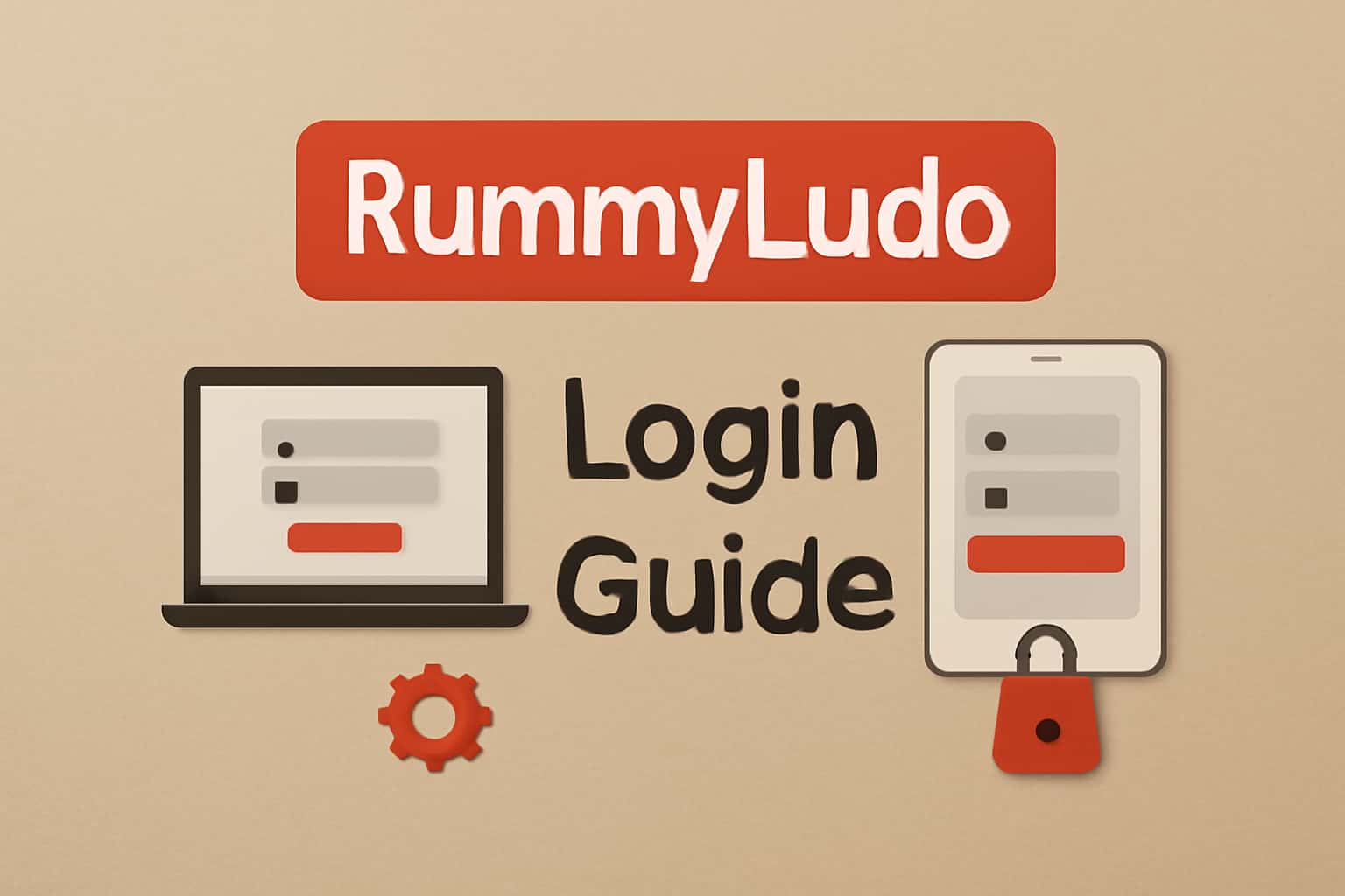 An informative scene depicting the RummyLudo Login Guide in a high-tech design.