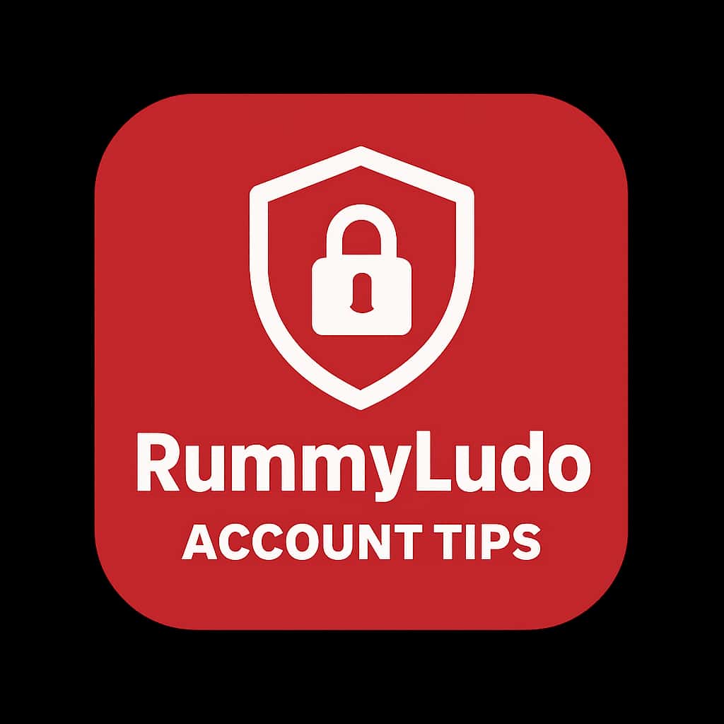 A badge icon representing Secure RummyLudo Account Tips.