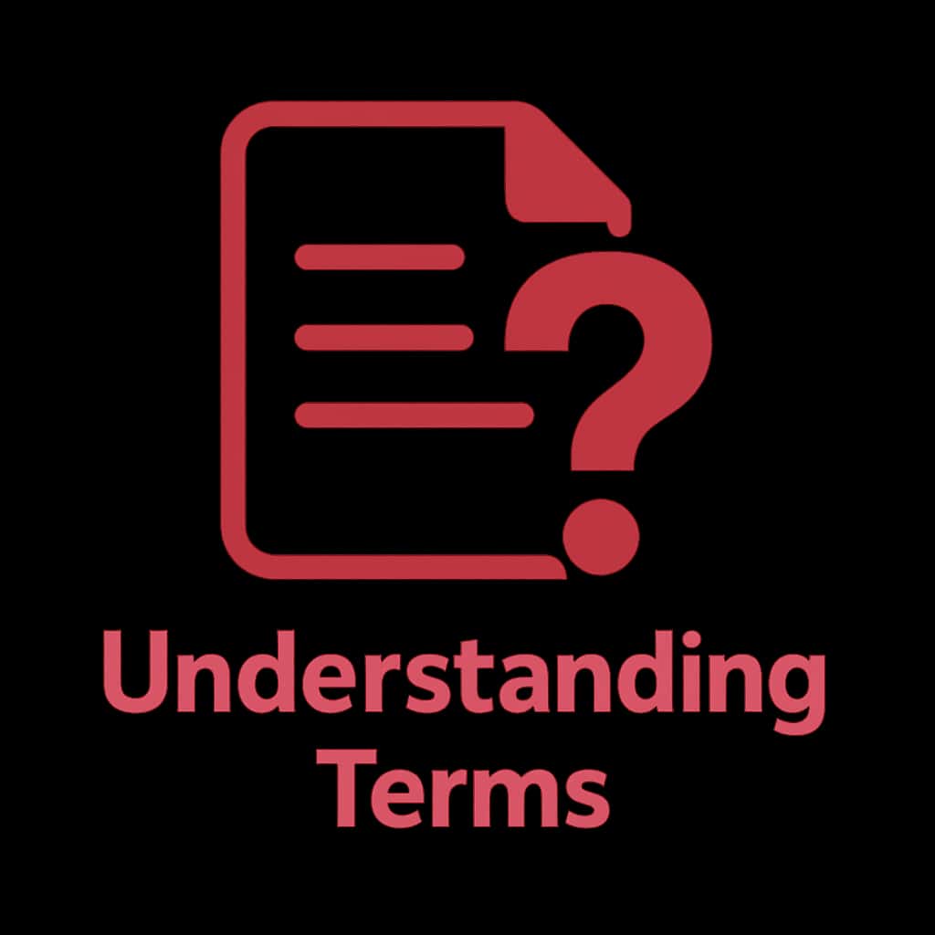 A square badge representing RummyLudo Terms, cleanly displaying the title in a simple design.